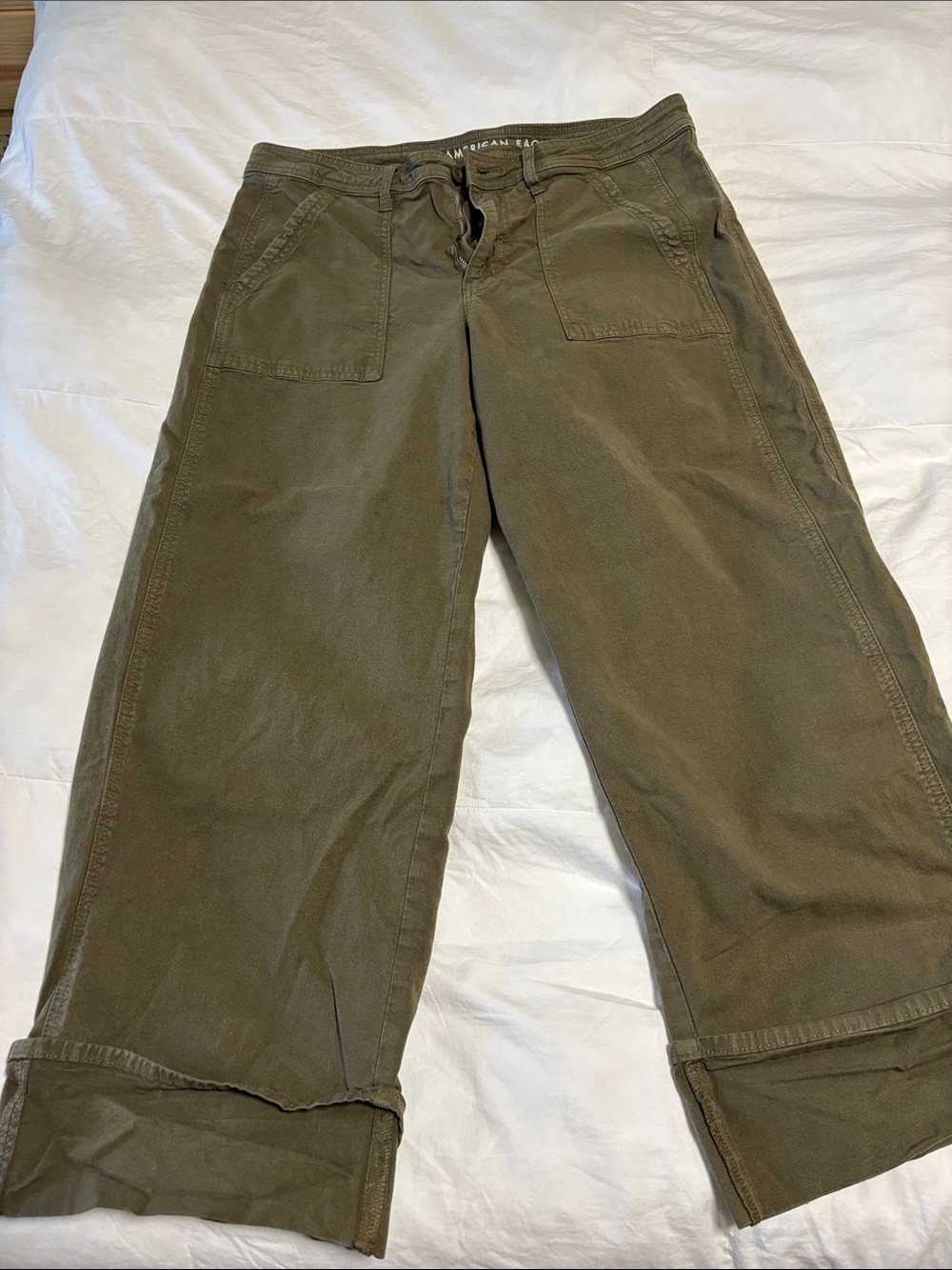 Stovepipe Green Utility Pants